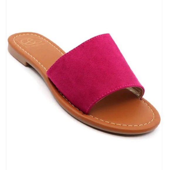 Lulu Hot Pink Sandals - Picture 1 of 1
